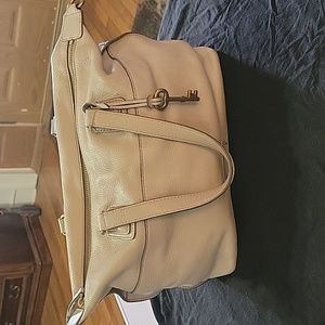 FOSSIL Julia Gray Leather Satchel